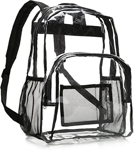 AmazonBasics School Backpack - Clear