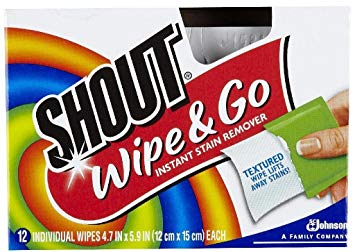 Shout Wipe & Go Instant Stain Remover - 12 CT