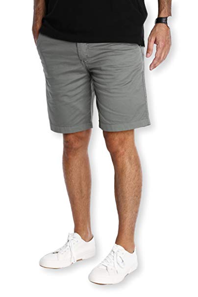 Pembrook Men Shorts - Flat Front Classic Casual Fit - Comfortable Stretch – Everyday Essential