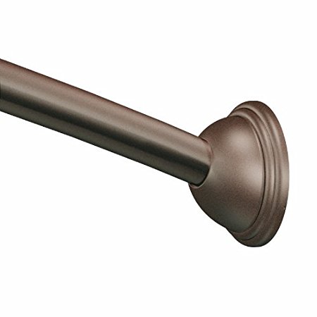 Moen CSR2165OWB 5-Foot Fixed Length Curved Shower Rod, Old World Bronze