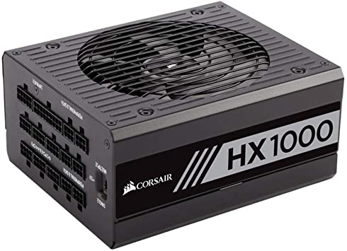 Corsair CP-9020139-AU HX Series HX1000 ATX/EPS Fully Modular 80 Plus Platinum Power Supply Unit, black, 1000W