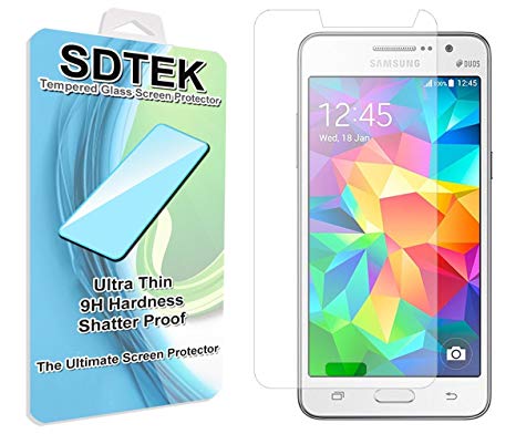 SDTEK Screen Protector for Samsung Galaxy Grand Prime G530 Tempered Glass Premium Screen Guard for Samsung Galaxy Grand Prime G530