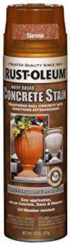 Rust-Oleum 247161 Concrete Stain Spray, Sienna, 15-Ounce