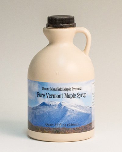 Mansfield Maple Pure Vermont Maple Syrup in Plastic Jug Amber Rich (Vermont Medium), Quart