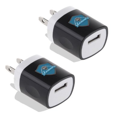 2 Pcs High Quality USB Ac Universal Power Home Wall Travel Charger Adapter Compatible for Iphone 66 Plus 55c5s Iphone 4s4 3gs3g Ipad Mini Ipod Touch Ipad Air Ipad Air 2 Ipod Touch Samsung Galaxy S5 S4 S3 Samsung Galaxy Tab 3 2 and Many More Smartphone Devices Black