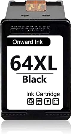 64XL Black High Yield Ink Cartridge (1-Pack) - Owrd Compatible 64XL Ink Cartridge Replacement for HP Envy Inspire 7955e 7958e Photo 6222 6232 6255 7134 7158 7830 7858 Printer, N9J92AN