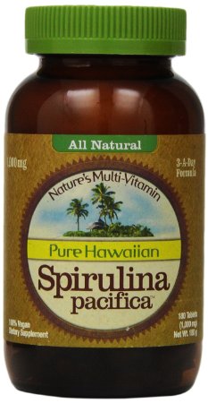 Nutrex Hawaii Hawaiian Spirulina Pacifica 1000 mgs 180-tablet Bottle