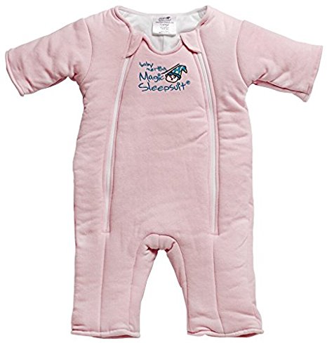 Baby Merlin's Magic Sleepsuit Cotton - Pink - Large