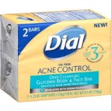 Dial Acne Control Deep Cleansing Glycerin Body and Face Bar 425 oz 2 count
