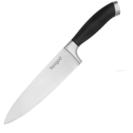 beegod Pro 8-Inch Stainless-Steel Chef's Knife for Professional Chef for Easy Hand-held (Silver)