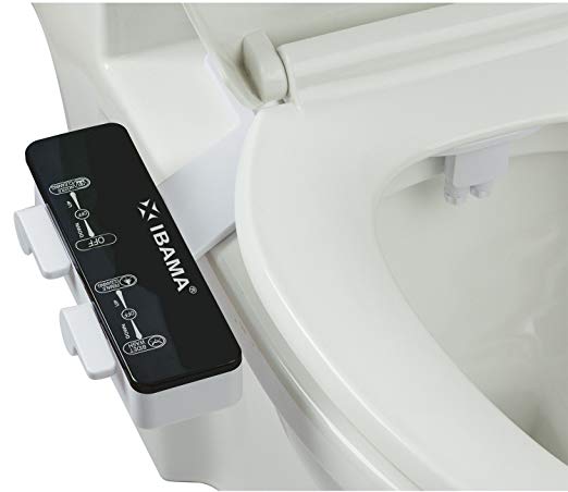 IBAMA Toilet Seat Non-Electric Bidet with Self Cleaning Nozzle for Personal Hygiene and Healthcare