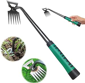 Gardening Hand Weeder Tools,2024 New Weeding Artifact Uprooting Weeding Tool, 6 Tooth Durable Manganese Steel Hand Weeder Tool, Manual Multifunctional Weeders Gardening Tools for Yard and Garden1