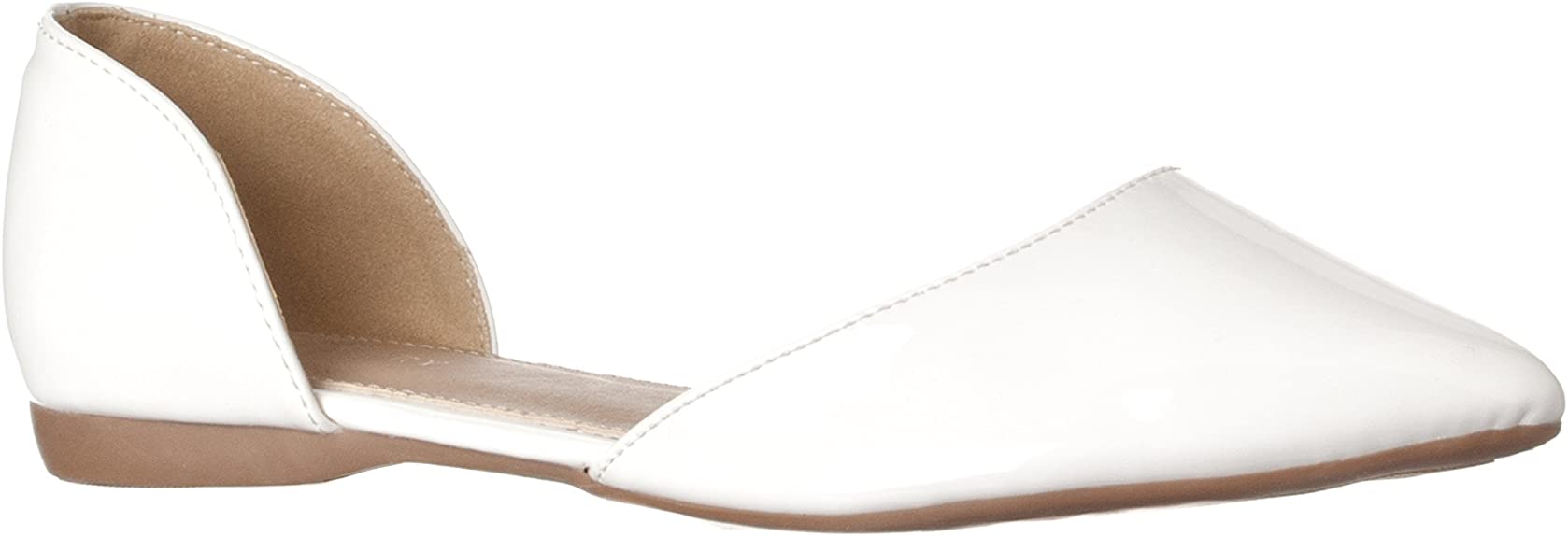 Riverberry Women's Riley Pointed Toe, D'Orsay Open Side Flat Shoe