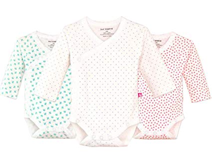 Blueleyu Unisex-Baby Long Sleeves Onsies Cotton Baby Bodysuit Pack of Cardigan Onsies for Infants