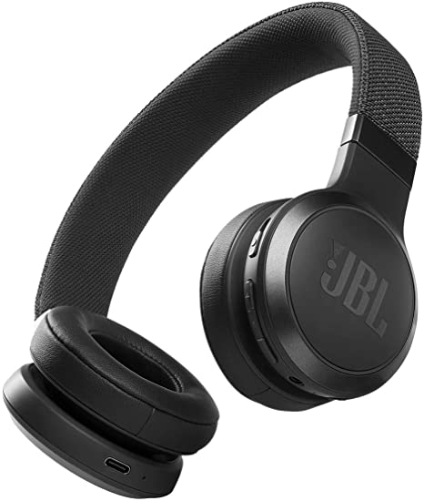 JBL Live 460NC Wireless On-Ear Noise Cancelling Bluetooth Headphones, Up to 50 Hours of Playtime - Black