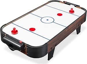 Best Choice Products 40in Portable Tabletop Air Hockey Arcade Table for Game Room w/ 100V Motor, Electric Fan, 2 Strikers, 2 Pucks