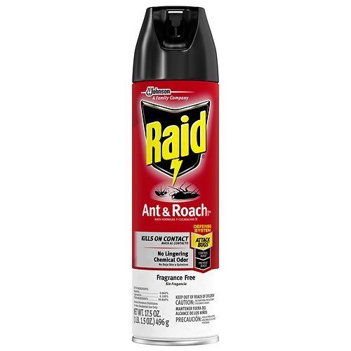 Raid Ant & Roach Killer Insecticide Spray, 17.5 oz-2 pk