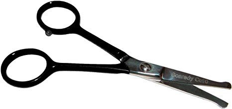 TINY TRIM ball tipped small pet grooming scissor 4.5 inch 4.5" EAR NOSE FACE PAW