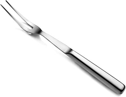 New Star Foodservice 52046 Hollow Handle 2 Tine Pot Fork, 11.5", Silver