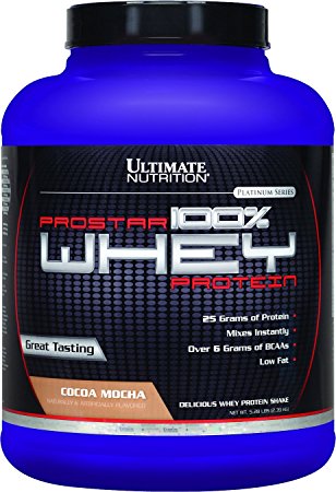 Ultimate Nutrition ProStar Whey Protein, Gourmet Flavored Cocoa Mocha, 80 Ounces