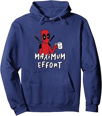 Marvel Studios Deadpool & Wolverine Maximum Effort Coffee Pullover Hoodie