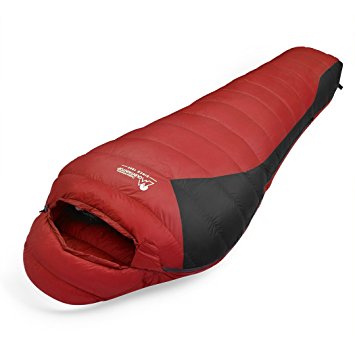 Mountaintop Lightweight Sleeping Bag/500 Fill Down Sleeping Bag with Bag/Summit 32℉ Backpacking Sleeping Bags for Adults Camping Hiking