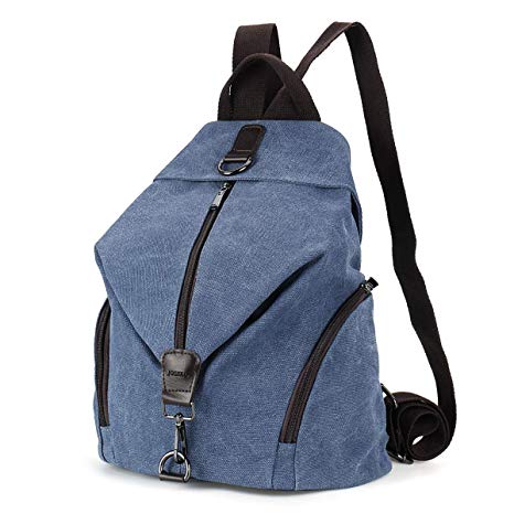 Rucksack Women Fashion Backpack Anti-Theft Canvas Backpack, JOSEKO Ladies Travel Bag School Bag Vintage Bag Large Capacity Casual Daypack for Vacation Travel Hiking Daily Work