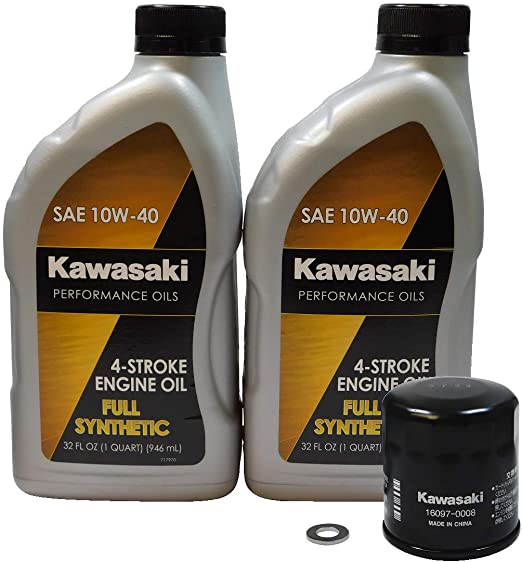 2015-2021 Kawasaki Vulcan S EN650 OEM Full Synthetic Oil Change Kit KAW112