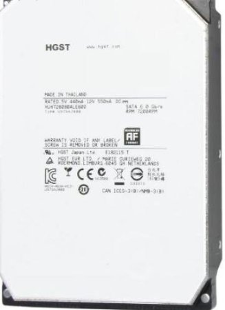 HGST Ultrastar He8 HUH728080ALE600 0F23267 8TB 7200 RPM 128MB Cache SATA 6.0Gb/s 3.5" Helium Platform Enterprise Hard Disk Drives
