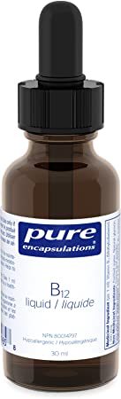 Pure Encapsulations - B12 liquid - Hypoallergenic Methylcobalamin Liquid - 30 ml Liquid