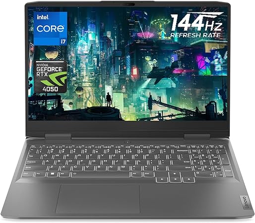 Lenovo LOQ Gaming Laptop, 16" WUXGA 144Hz Screen, 13th Gen Intel Core i7-13620H, GeForce RTX 4050, 32GB DDR5 RAM, 1TB PCIe SSD, Webcam, RJ-45, Wi-Fi 6, Windows 11 Home, Grey