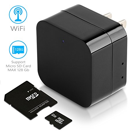 Mini Wi-Fi Hidden Camera-Wireless USB Camera Charger-Security Spy Camera Monitor System For Home 1080p-Motion Detection-Remote Viewing-Camera Kit with 32 Gb Micro SD Card by Virtue