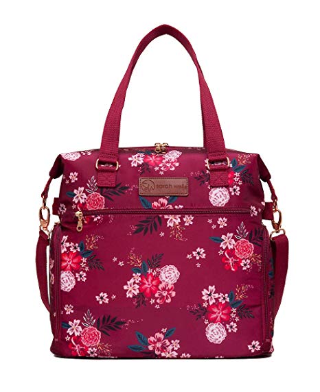 Sarah Wells Lizzy Breast Pump Bag (Berry Bloom)