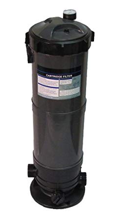 Cartridge Filter System with Pressure Gauge for Swimming Pools 120SF
