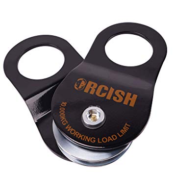 ORCISH 10T Recovery Winch Snatch Pulley Block 22000lb Capacity (Black)