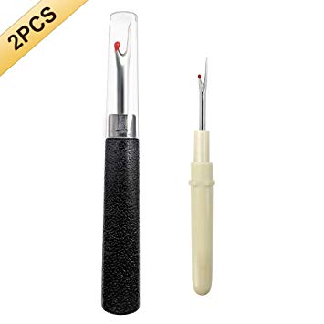 2PCS Seam Rippers, Sharp Sewing Seam Thread Remover Stitch Unpicker with Ergonomic Handles for Needle Work Patterns and Sewing Clothes