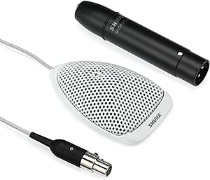 Shure MX391W/O Omnidirectional Boundary Microphone - White