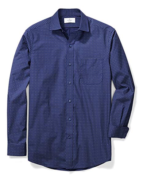 Amazon Brand - BUTTONED DOWN Men's Classic Fit Spread-Collar Supima Cotton Dress Casual Shirt