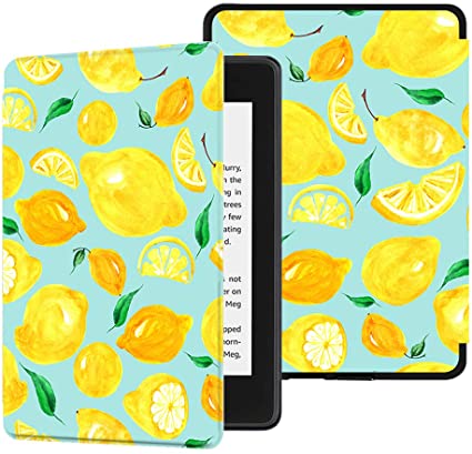 Huasiru Painting Case for All-new Kindle Paperwhite (10th Gen - 2018 Release only—Will Not fit Prior Gen Kindle Devices), Lemon