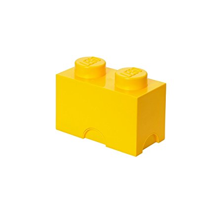 Lego Storage Brick 2 Yellow