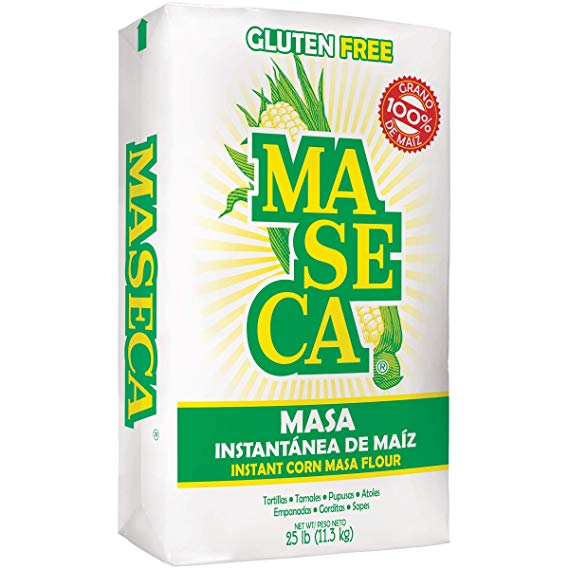 Maseca Gluten Free Instant Corn Masa Flour 25lb (Pack of 1)