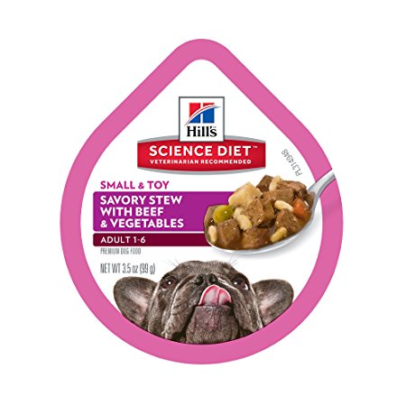 Hill's Science Diet Small & Toy Breed Savory Stew Flavor Dog Food Trays, 3.5 oz, 12-Pack