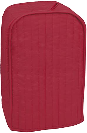 RITZ Polyester / Cotton Quilted Stand Mixer or Coffee Maker Appliance Cover, Dust and Fingerprint Protection, Machine Washable, Paprika Red