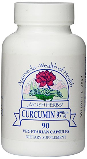 Ayush Herbs Herbal Supplement, Curcumin 97%, 90 Count