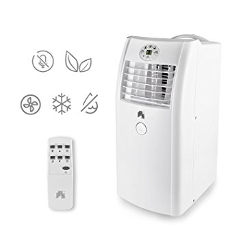 JHS A001-10KR/C 10000 BTU Portable Air Conditioner With Remote Control, White