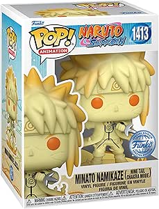 Funko Pop! Anime: Naruto Shippuden - Minato Namikaze (Nine Tail Chakra Mode) Special Edition Multicolor Exclusive #1413