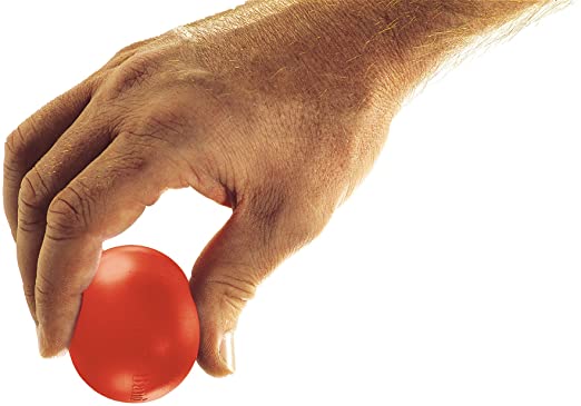 TheraBand Hand Exerciser, Stress Ball for Hand, Wrist, Finger, Forearm, Grip Strengthening & Therapy, Squeeze Ball to Increase Hand Flexibility