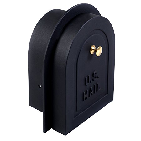 Giantex 6''/8" Brick Stone Stucco Mailbox Door - Cast Aluminum Replacement Doors Mailboxes (6'')