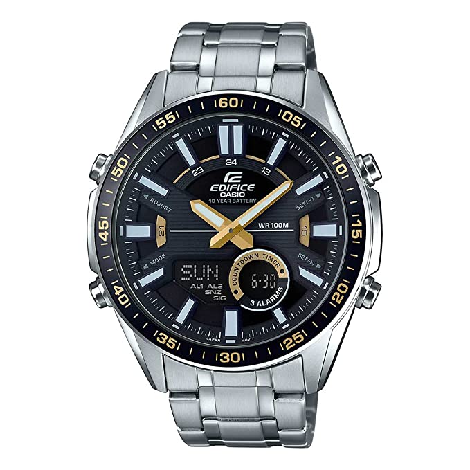 Casio Edifice Analog-Digital Black Dial Men's Watch-EFV-C100D-1BVDF (EX439)