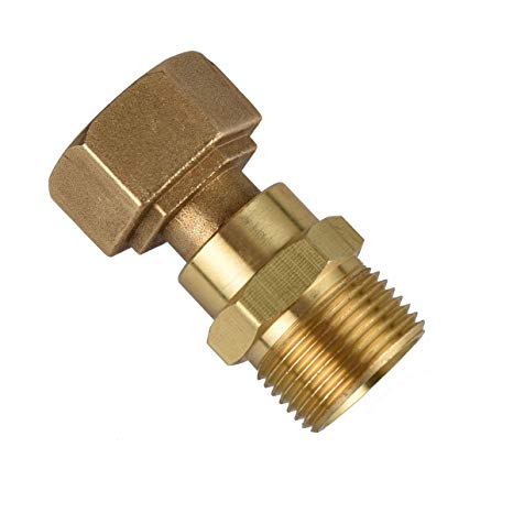 DUSICHIN DUS2222 Gun-hose Swivel Joint, Kink Free Hose fitting, Anti-twist Hose Brass Fitting for Pressure Power Washer Hoses